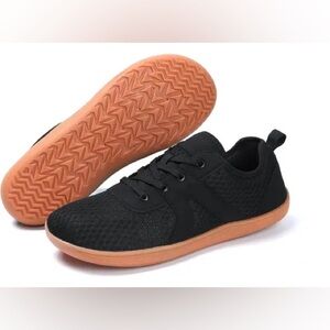 (C5) New Men's Wide-Toe Rain Boots Black with Slogans, Size 44/10.5(3)USA